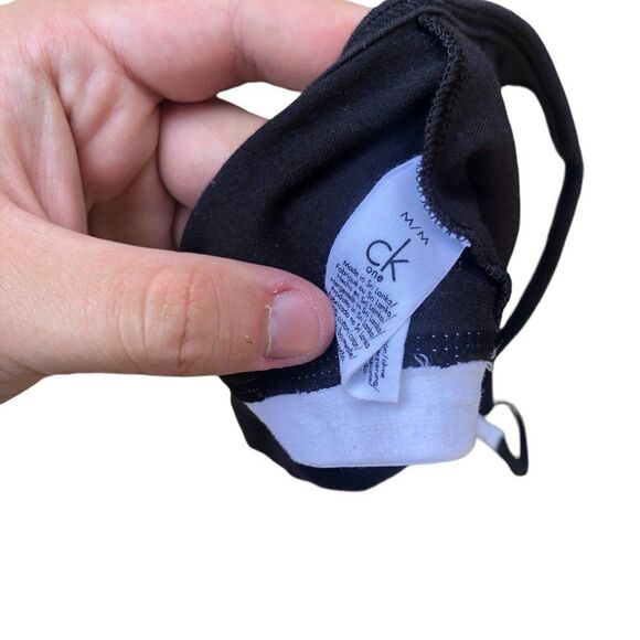 Calvin Klein Sports Bra Medium Black/White - Picture 7 of 7